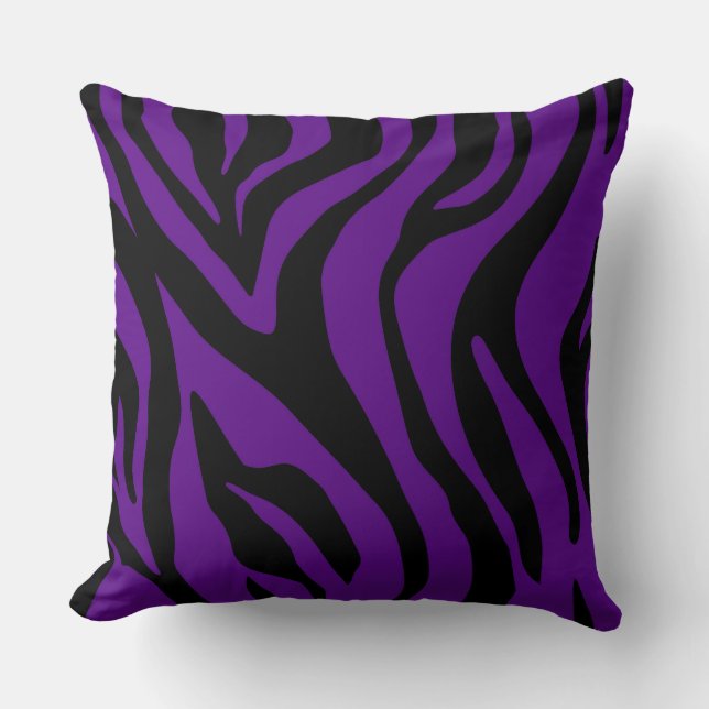Lila/ Lavender Tiger Decorative Kissen (Vorderseite)