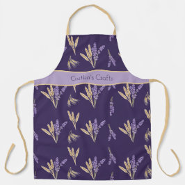 Lila Lavender & Wheat Schürze