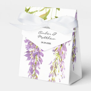 Lila Lavender Wisteria Wedding Geschenkschachtel