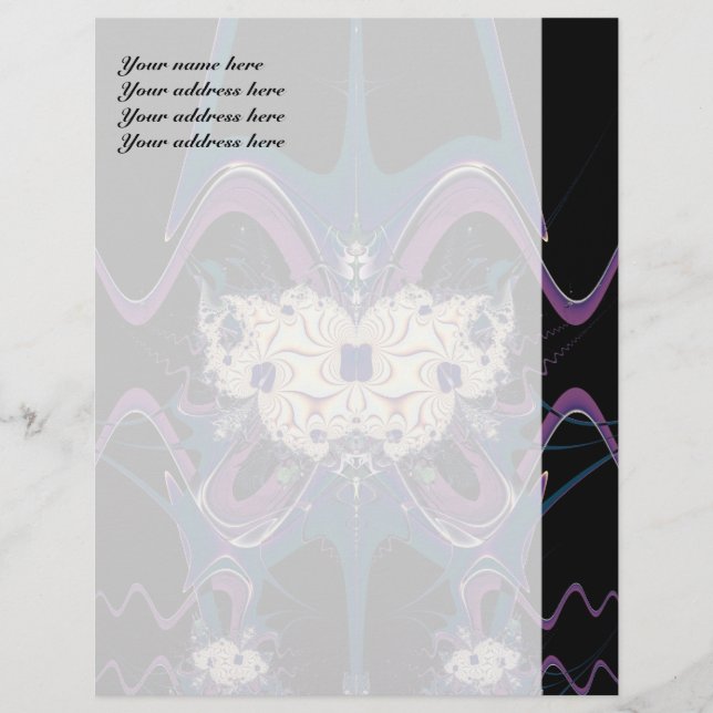 Lila Leerraum - individueller Letterhead Briefkopf (Vorderseite)