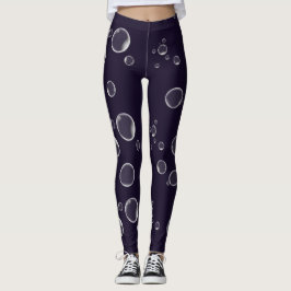 Lila Leggings Floating Seifenblasen