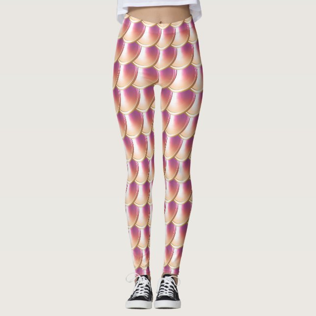 Lila Leggings für Drachenskala (Vorderseite)
