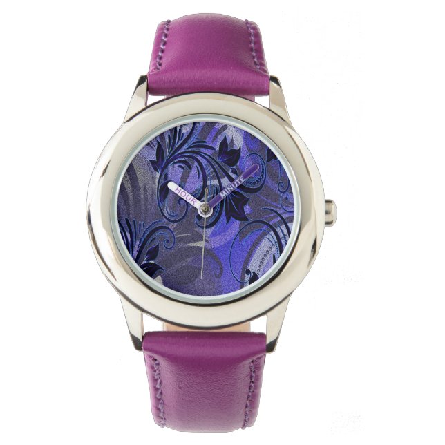 Lila Leidenschaft Armbanduhr (Vorderseite)