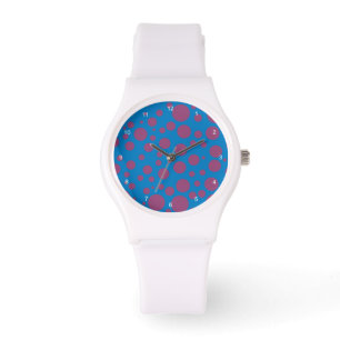 lila Leidenschaft Gefühl blauer Mond Kunst schwind Armbanduhr
