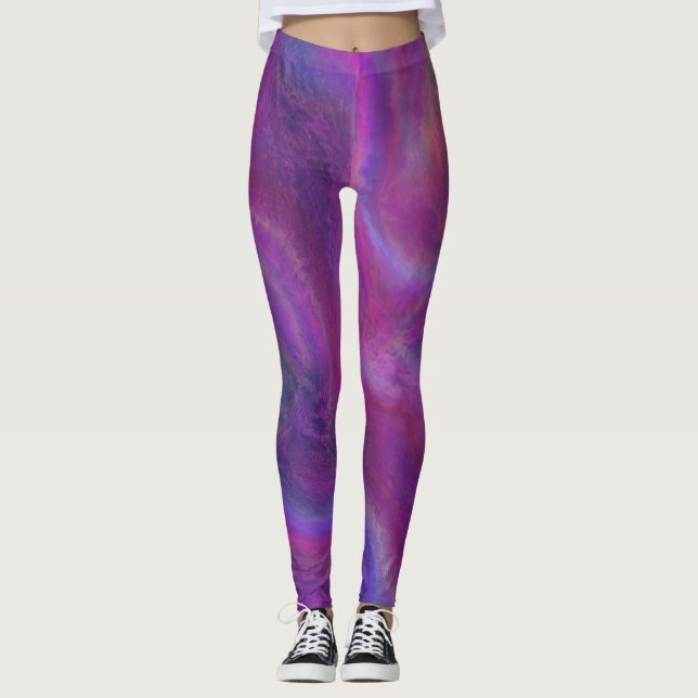 Lila Leidenschaft Leggings (Vorderseite)