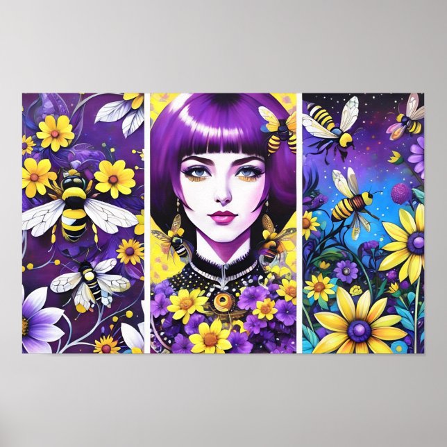 Lila Leidenschaft Poster (Vorne)