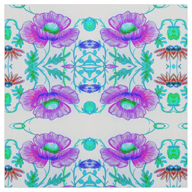 Lila Leidenschaft Stoff (Muster)