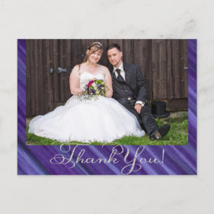Lila Leidenschaft   Violet Lavendel Plum Brushstro Postkarte