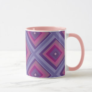 lila Leidenslavenfelder Diamantenkunst Tasse