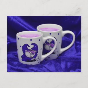 lila Leidenszwerge Postkarte