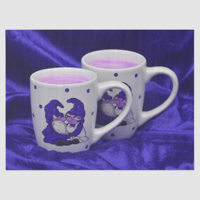 lila Leidenszwergpapier Seidenpapier (Vorderseite)