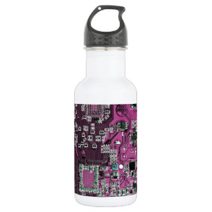 Lila Leiterplattenplatine Edelstahlflasche
