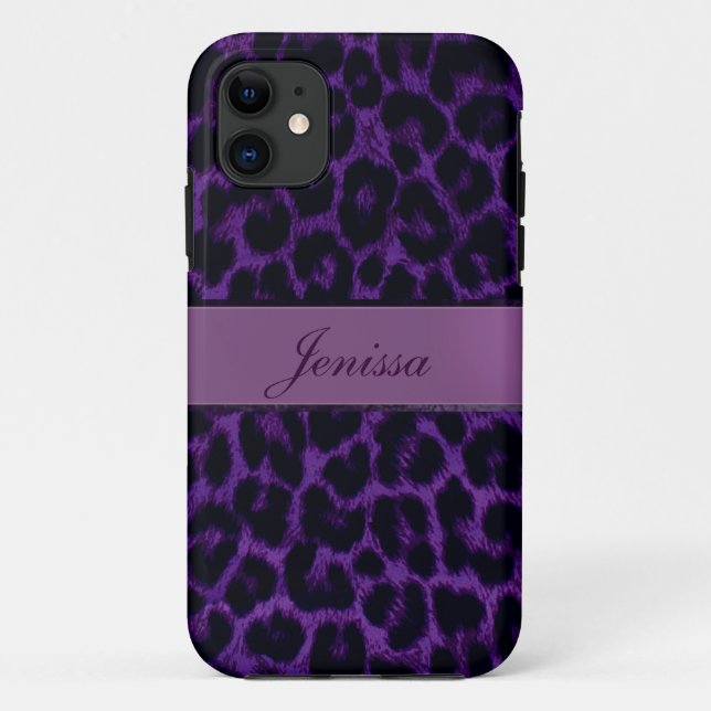 Lila Leopard-Druck iPhone 5 Kasten Case-Mate iPhone Hülle (Rückseite)