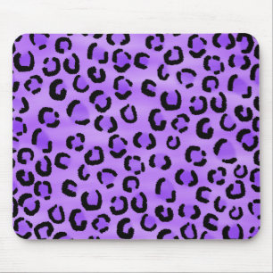 Lila Leopard-Druck-Muster Mousepad