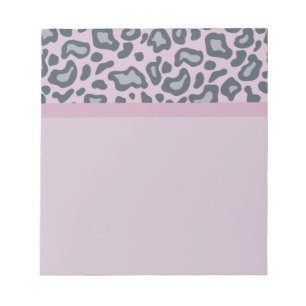 Lila Leopard Druck Notizbuch Notizblock