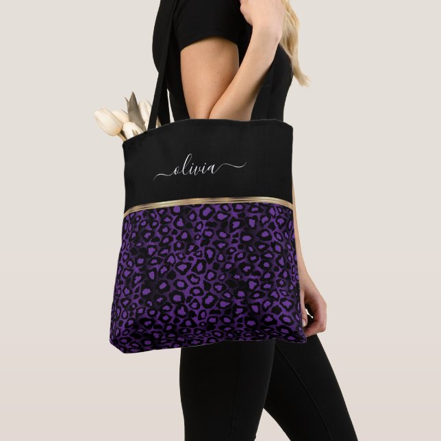 Lila Leopard-Muster (Von Nahem)