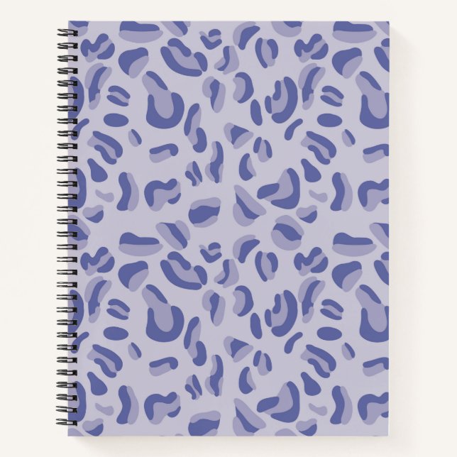 Lila Leopard Pattern Lavendel Notizbuch (Vorderseite)