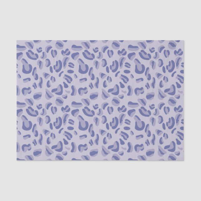 Lila Leopard Pattern Lavendel Seidenpapier (Vorderseite)