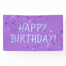 Lila Leopard Print "Happy Birthday" Party