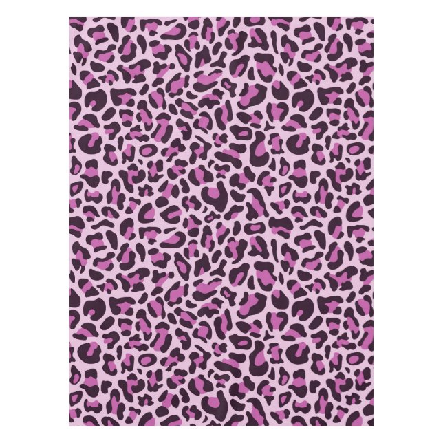 Lila Leopard-Tablett Tischdecke (Vorderseite)