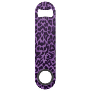 Lila Leopard-Tierdruck-Flaschen-Öffner Speedflaschenöffner