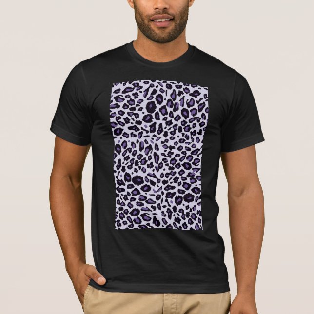 Lila Leoparddruck T-Shirt (Vorderseite)