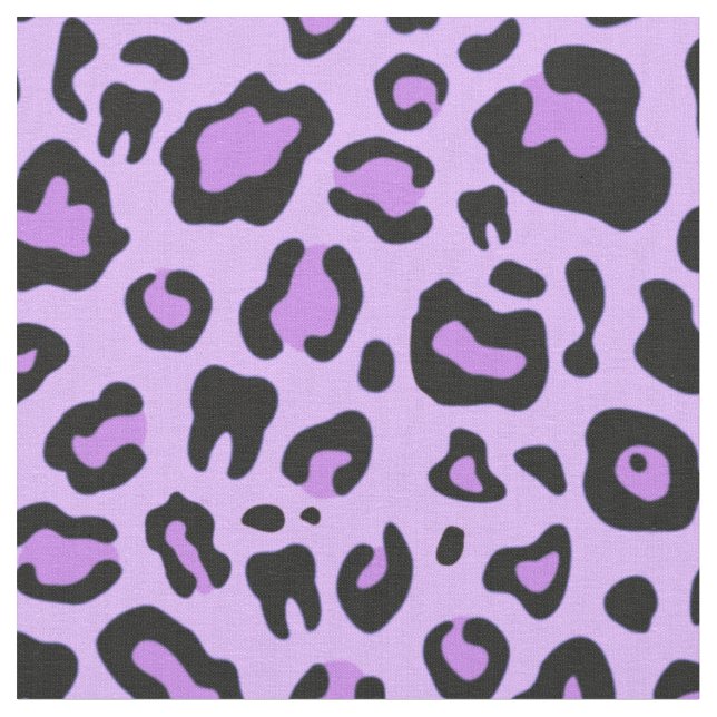 Lila Leopardendruck Stoff (Nahaufnahme)