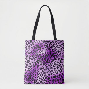 Lila Leopardenflecken-Tierprint-Tasche