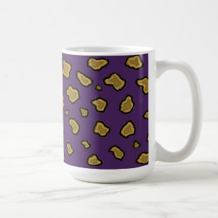 Lila Leopardenprint-Kaffeetasse Kaffeetasse