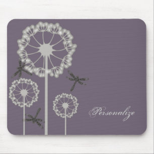 Lila Libellen Mousepad