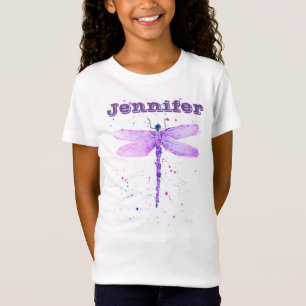 Lila Libellenfliege Liebe niedlich Pastel T-Shirt