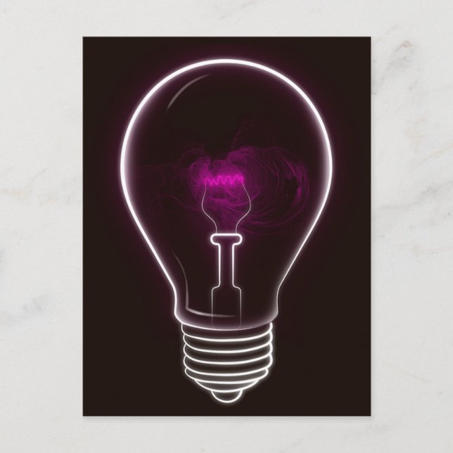 Lila Licht Postkarte (Vorderseite)