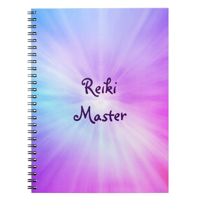 Lila Licht, Reiki Master Design Notizblock (Vorderseite)