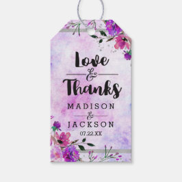 Lila Liebe für Blumenzwiebeln & Silberzehen Geschenkanhänger