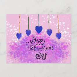 Lila Liebe Postkarte