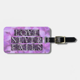 Lila Liebe versagt nie Gepäckanhänger