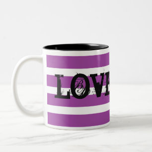lila Liebe Zweifarbige Tasse