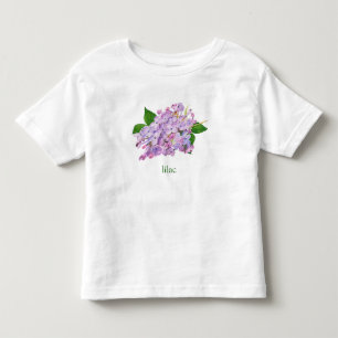 Lila lila botanische Aquarellfarbe Kleinkind T-shirt
