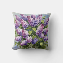 Lila lila Frühjahr Blume Kissen