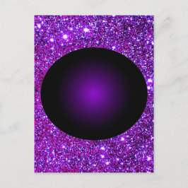 Lila Lila funkelnde optische Illusion Kunst Postkarte
