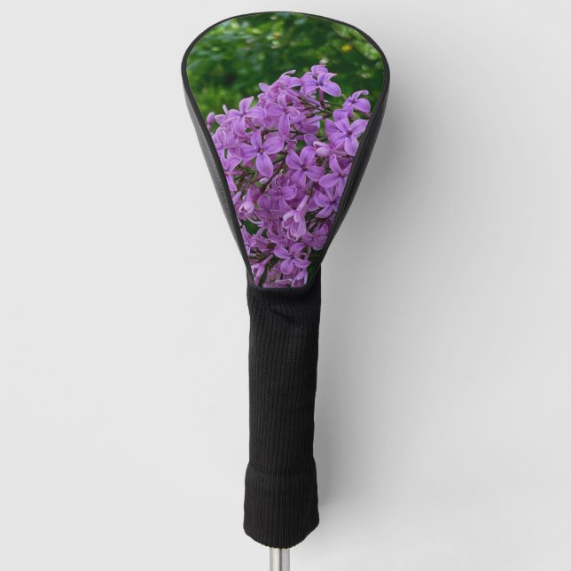 Lila Lila romantisches lila Foto Golf Headcover (Vorderseite)