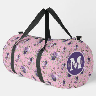 Lila Lila Rosa Florale Orchideen Groß Duffle Bag