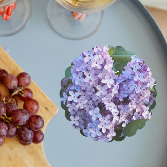 Lila Lilac Blooms Floral Untersetzer (In Situ Wedding)