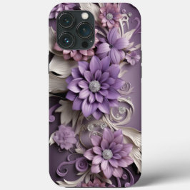 Lila Lilac Blume 3d Case-Mate iPhone Hülle