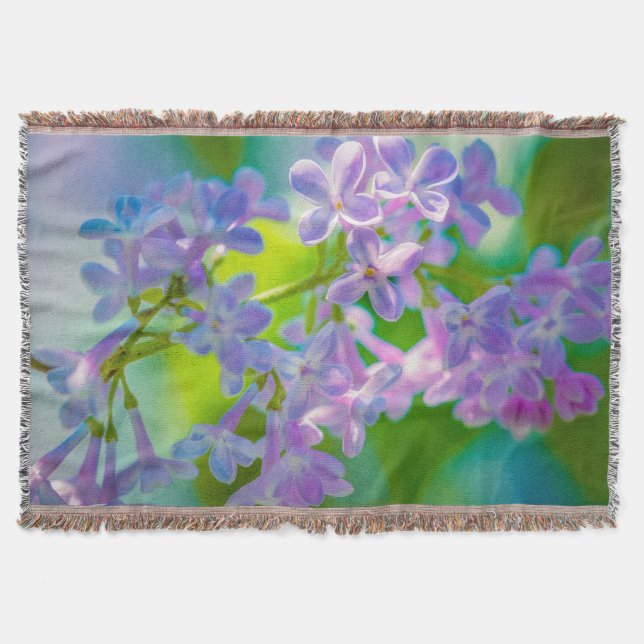 Lila Lilac-Blume Decke (Vorderseite)