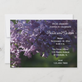 Lila Lilac-Blume-Vertragspartei Einladung