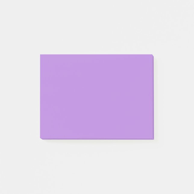 Lila Lilac-Farbhintergrund Post-it Klebezettel (Vorderseite)
