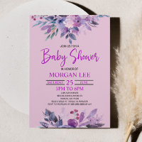 Lila Lilac Lavender Violet Plum Baby Dusche