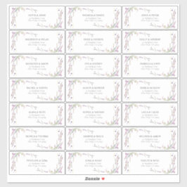 Lila Lilac Lavender Wildblume Gastadresse Aufkleber