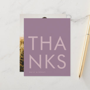 Lila Lilac Modern Monogram Bold Wedding